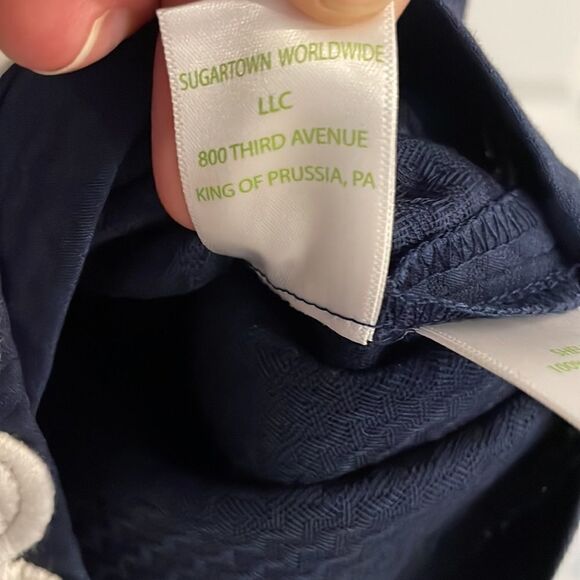 Lilly Pulitzer Navy & White Lenore Skort - Picture 10 of 12